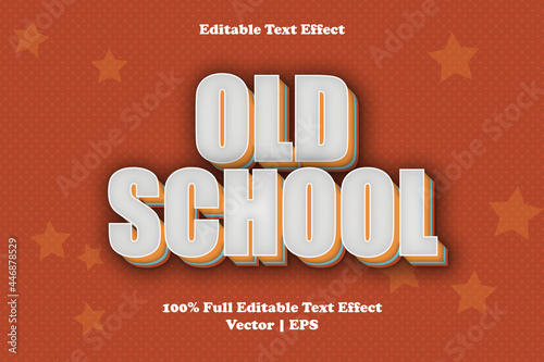 Old school editable text effect