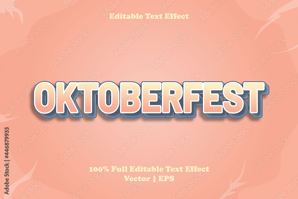 Oktoberfest editable text effect