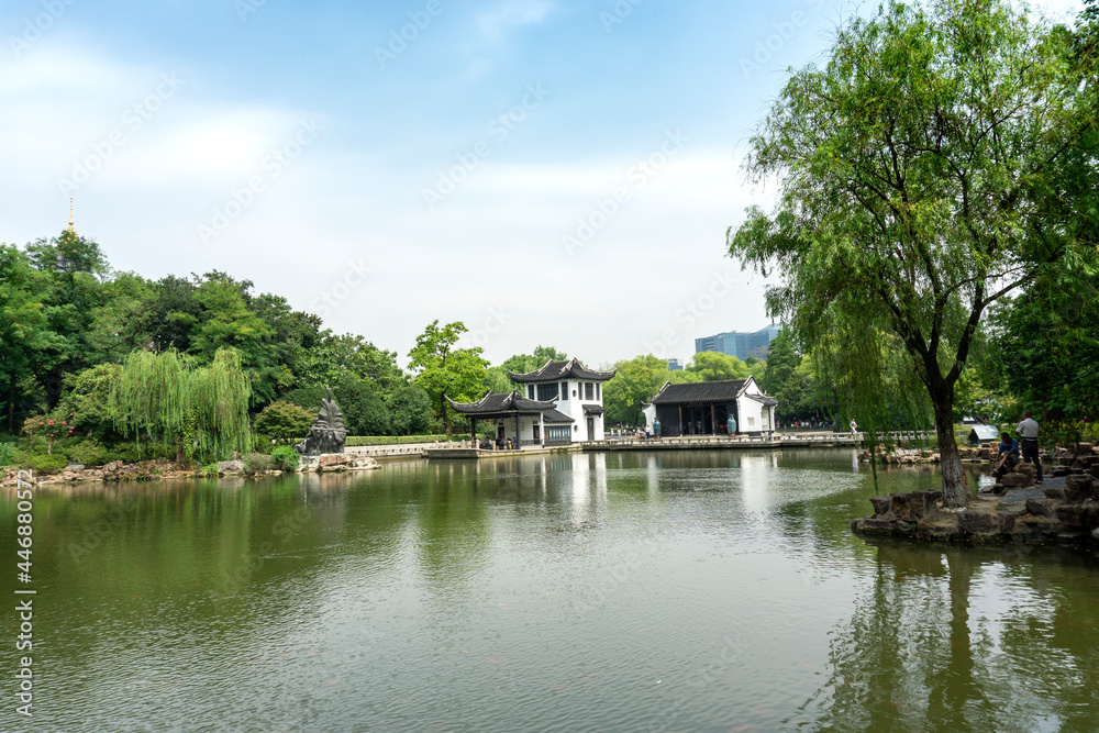 Scenic of Hongmei Park, Changzhou City, Jiangsu Province, China