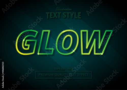 GLOW ILLUSTRATOR TEXT EFFECT