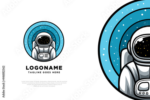 Astronaut Character Logo Design