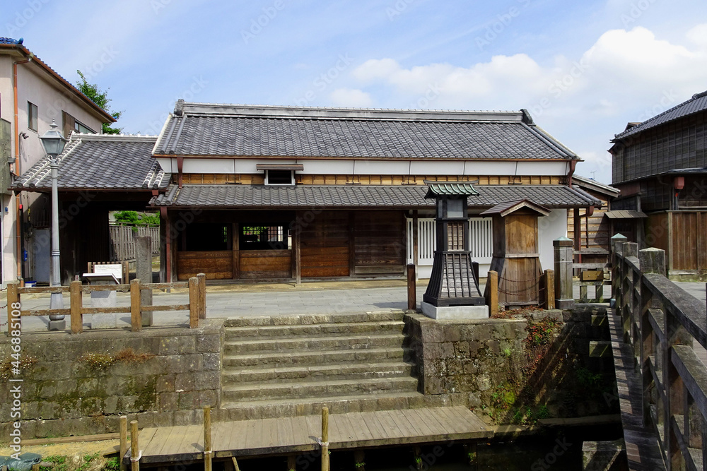 【伊能忠敬邸】Pier and merchant house [Old house of Tadataka Ino who made the first map of Japan on foot] / Sawara, Katori City, Chiba Prefecture, Japan