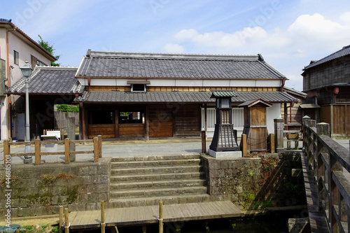 【伊能忠敬邸】Pier and merchant house [Old house of Tadataka Ino who made the first map of Japan on foot] / Sawara, Katori City, Chiba Prefecture, Japan