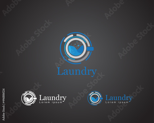 laundry logo creative illustration design store business
