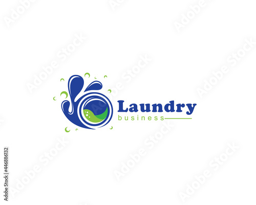 laundry logo creative clean wash design template