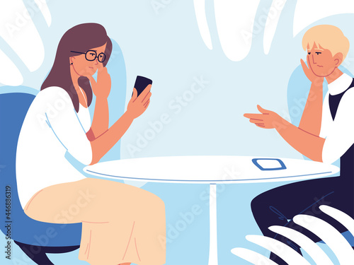 couple indifference concept