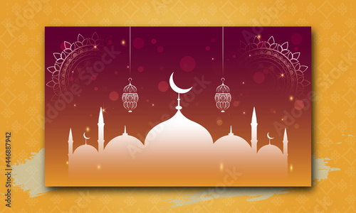 Eid Al Adha Eid Mubarak Happy Muslim eid culture Arabic Style design