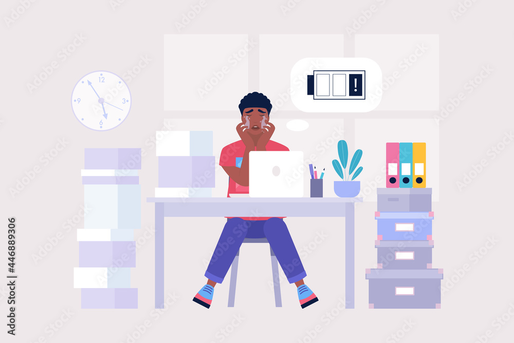 Professional burnout concept Professional burnout concept
