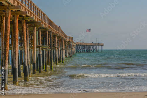Fotografi Ventura Pier at San Buenaventura State Beach on the Pacific Ocean in Ventura, Ve