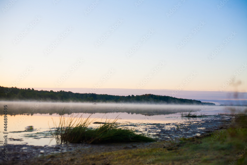 The river in the fog 