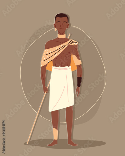 man dressed in traditional