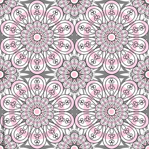 A creative composition consisting of graphic and geometric elements. An abstraction. A resource for printing on paper or fabric, a decorative background.