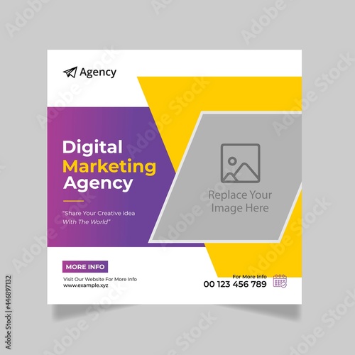  Digital Marketing Corporate Social Media Post banner Template