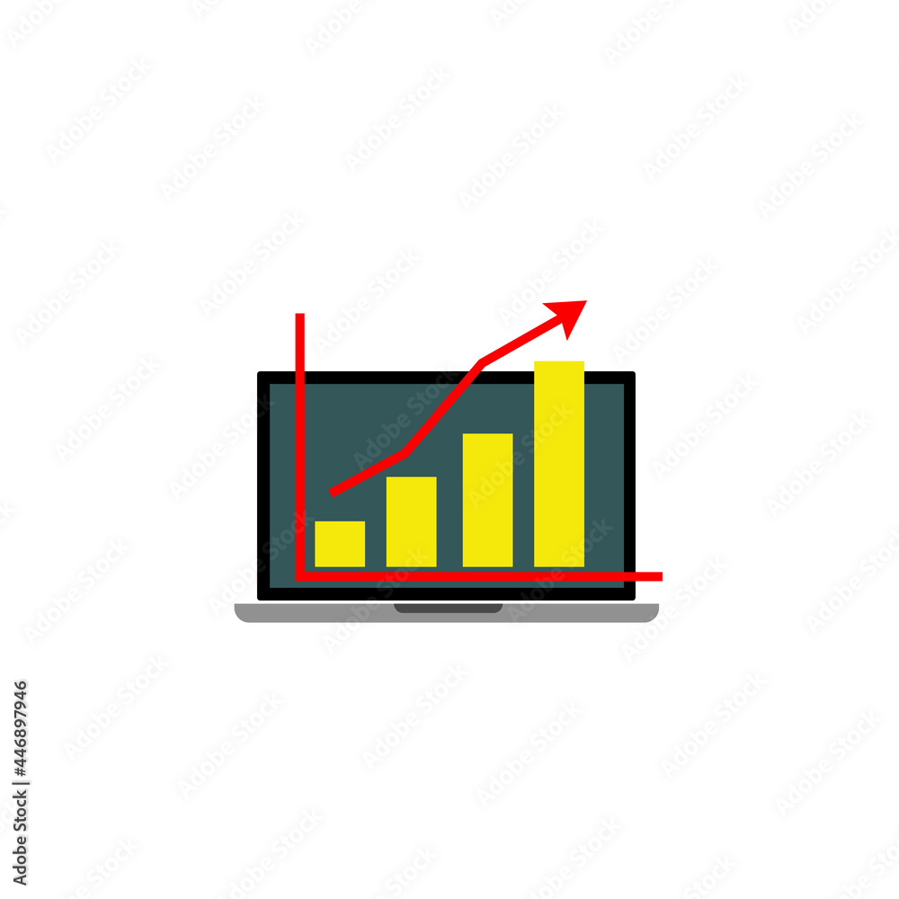 Positive trend. Business success concept,
