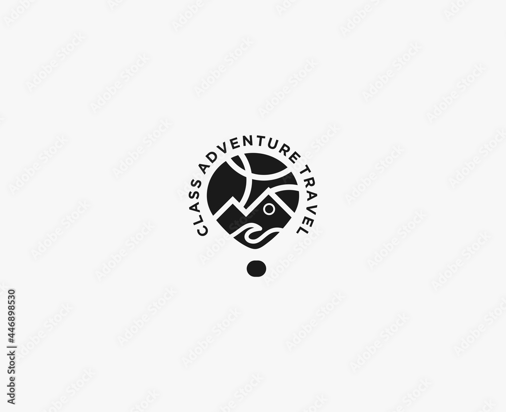 Vector logo template, -travel agency and tour guide Vector logo template, -travel agency and tour guide