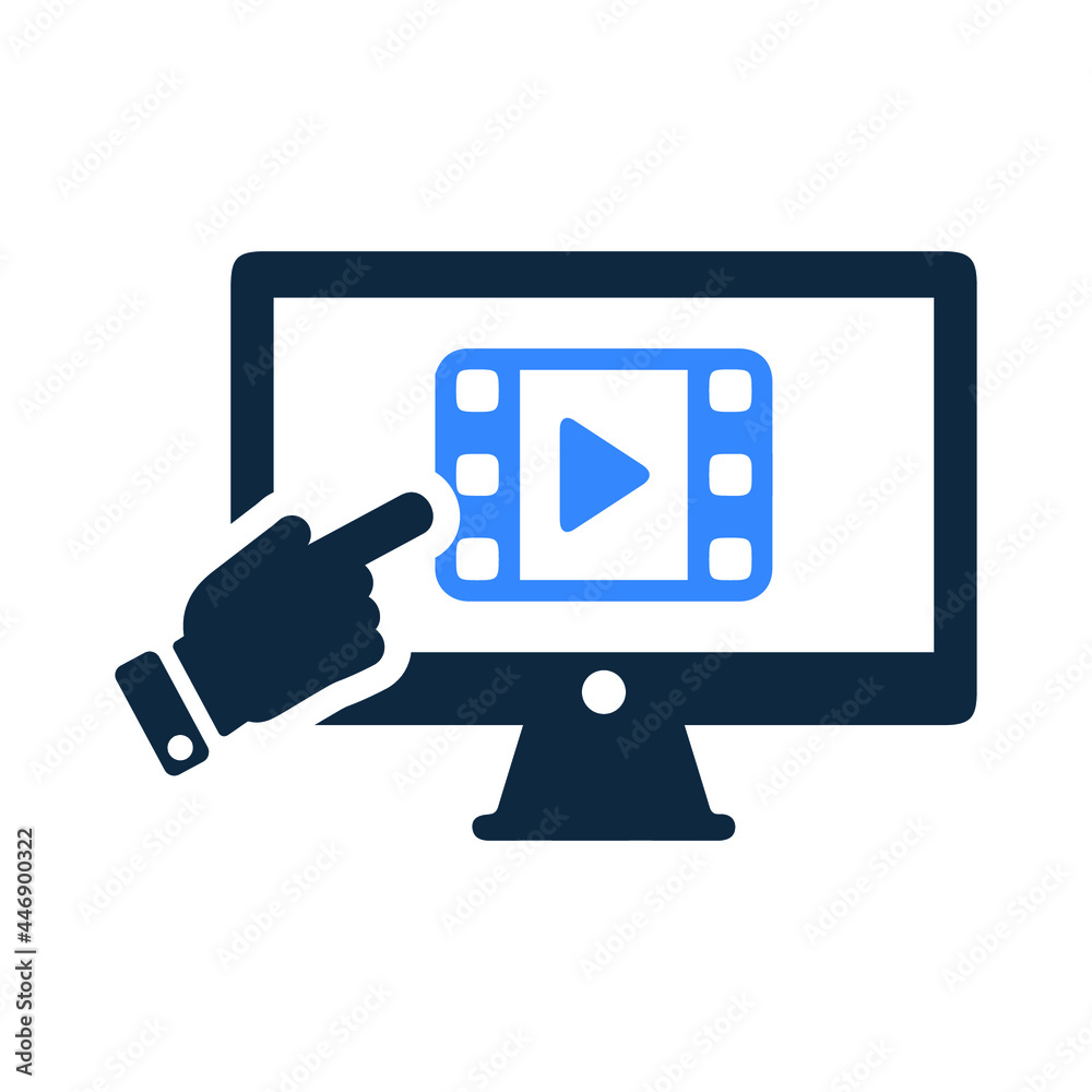 Multimedia, video, tutorial icon. Simple editable vector illustration. Multimedia, video, tutorial icon. Simple editable vector illustration.