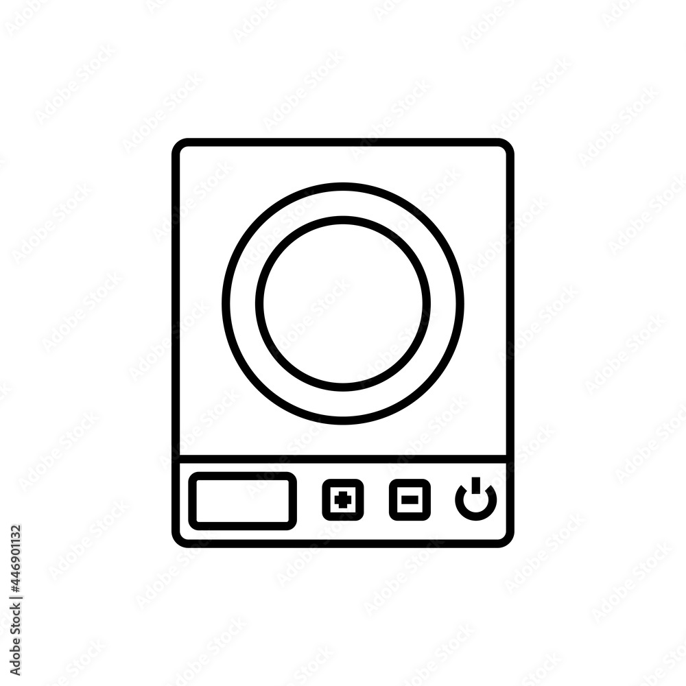 induction stove icon, cook vector, food illustration induction stove icon, cook vector, food illustration
