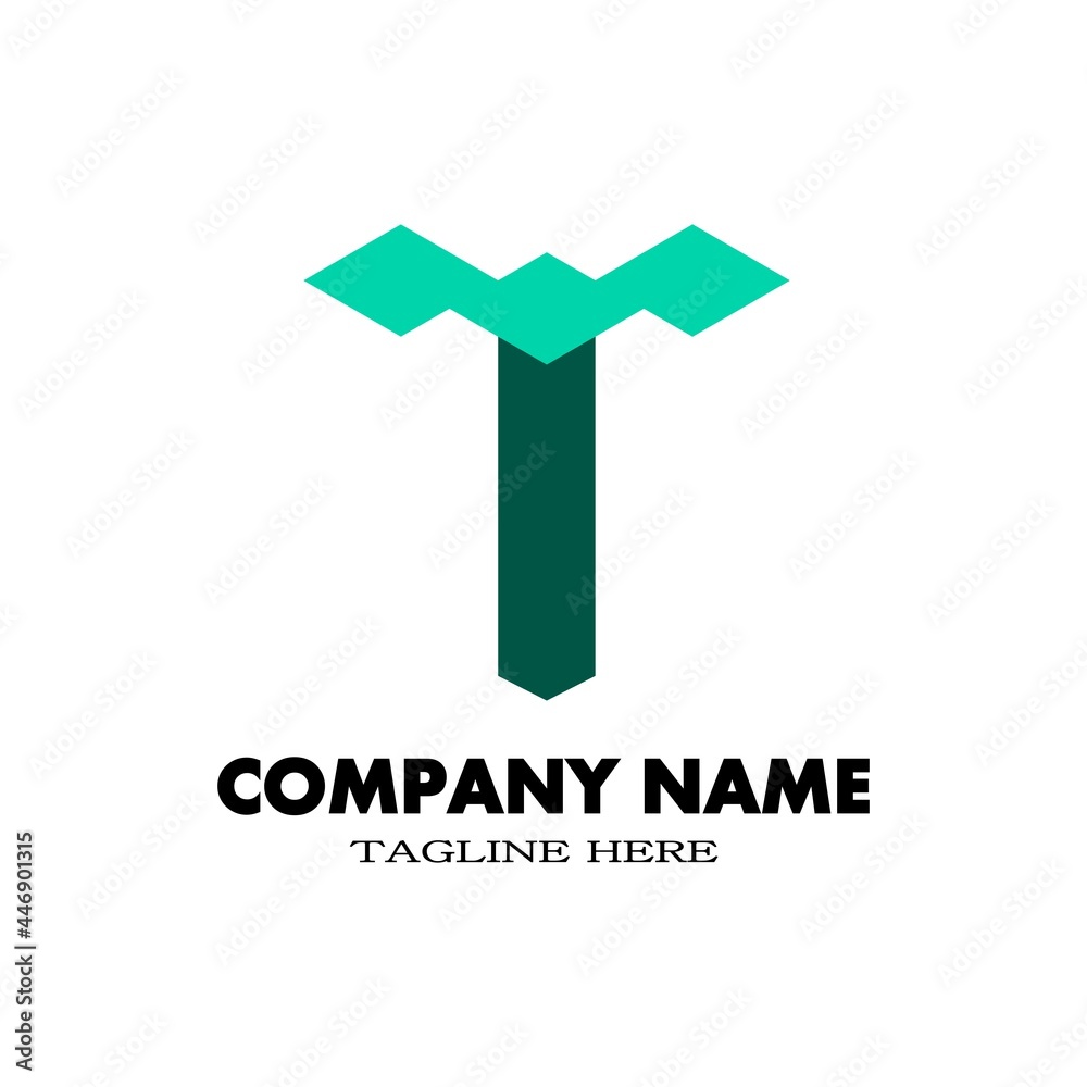 Simple letter T logo with tosca color. Design logo for your brand and company name. Simple letter T logo with tosca color. Design logo for your brand and company name.
