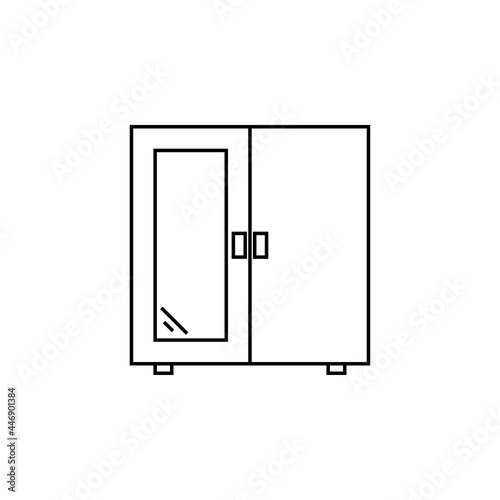 wardrobe icon, home vector, dressing room illustration