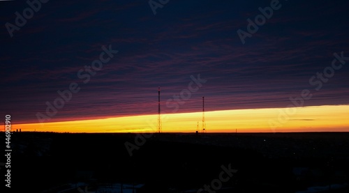Crimson sunset 