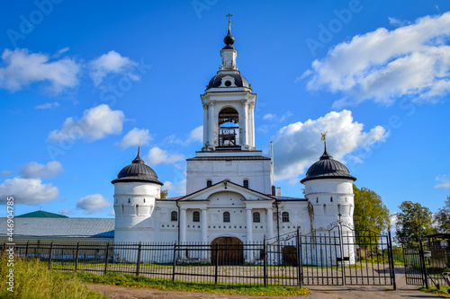 Old belfry of the Avraamiev Monastery in Rostov photo