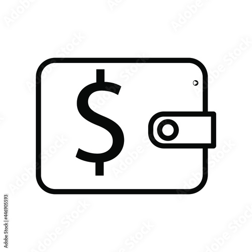 wallet icon, Symbol, logo illustration for web and mobile.