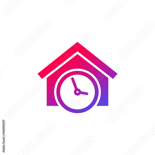 house booking time icon, vector
