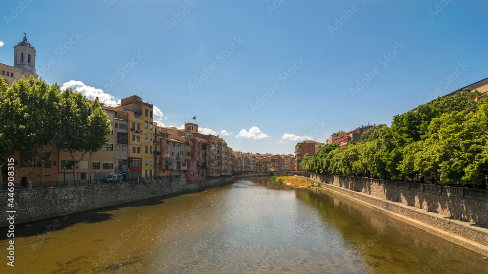 Fototapeta premium historical jewish quarter in Girona, Barcelona, Spain, Catalonia