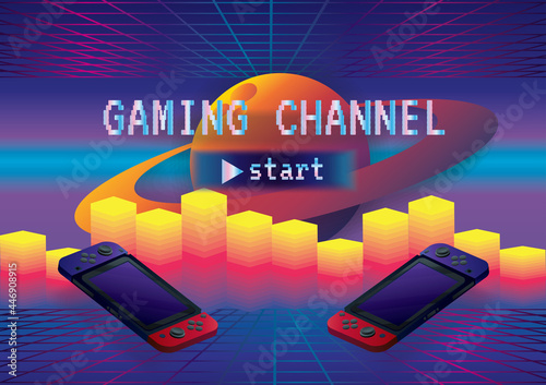 Game zone game icon background vector