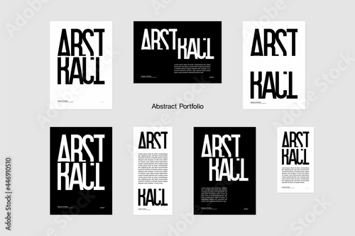 Abstract. Word that is easy to read even if the font is customized. Minimal style cover with 