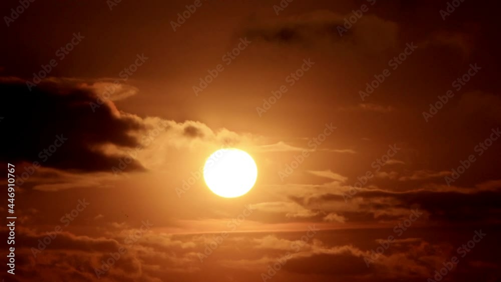 Sunrise timelapse, clouds with yellow sky
Sunrise timelapse, clouds with yellow sky