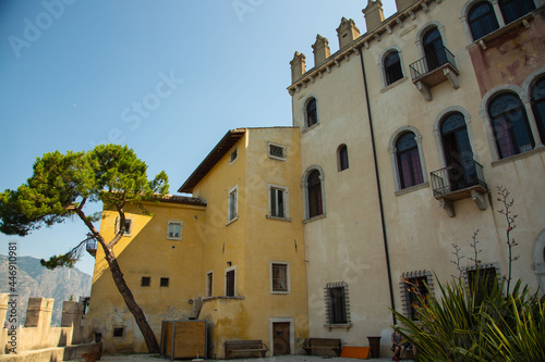 Old town of Malcesine on Lake Garda  Italy