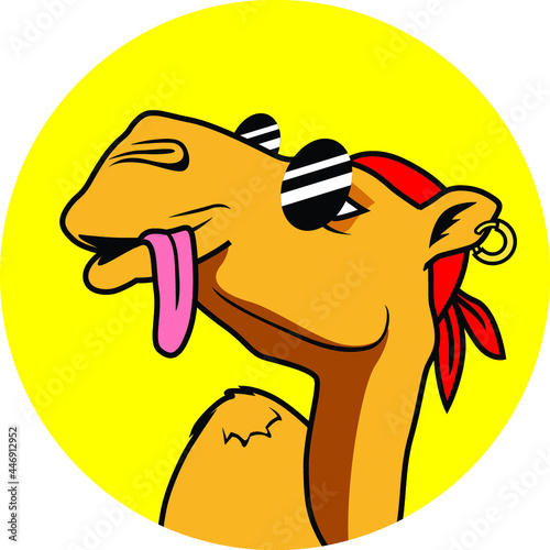 cartoon camel logo	

