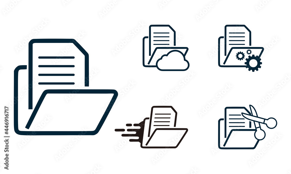 document icon set document icon set