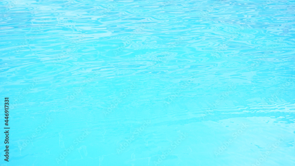 surface of a pool in summer