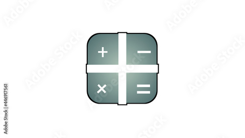 Calculator icon vectra template illustration design photo