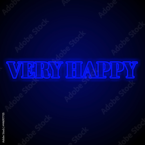 beautiful very happy Design blue color light effect dark background 