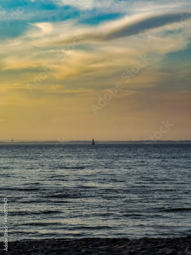 sunset in the sea © KurtErik