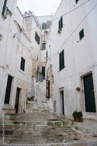 Stairs and Houses. Ostuni, Italy