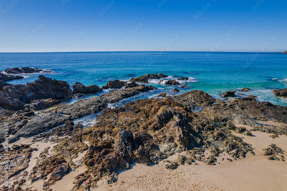 Burgess Beach Aerial Morning Seascape