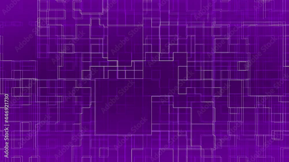 Purple Geometric Circuit Board Loop R Animation Background