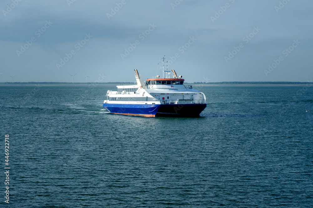 The ferry Vlissingen-Breskens in Vlissingen , Zeeland province, The Netherlands