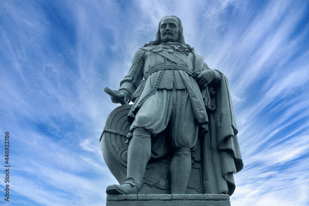 Statue of Admiral Michiel de Ruyter in Vlissingen, Zeeland province, The Netherlands