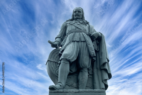 Statue of Admiral Michiel de Ruyter in Vlissingen  Zeeland province  The Netherlands