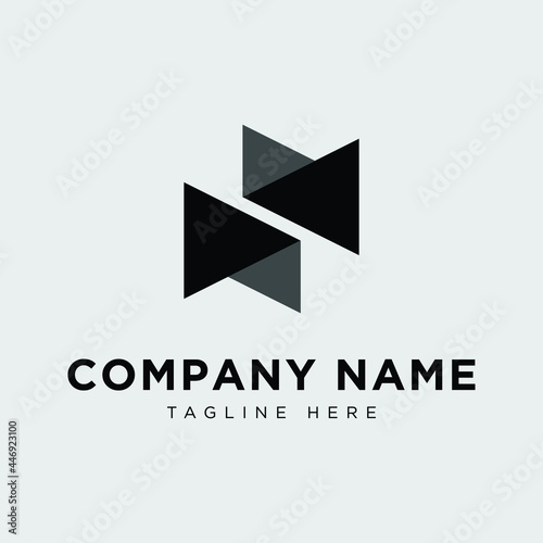 abstract logo design, eye catching, simple and clean. suitable for all types of companies and businesses