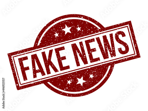 Grunge rubber stamp with text Fake News, vector illustration, hoax grunge rubber stamp
