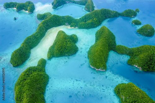 Aerial view of islands, Palau