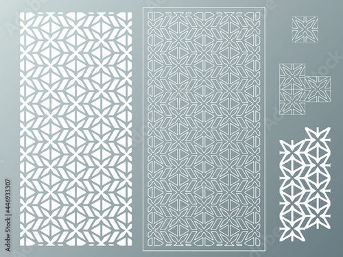 seamless pattern with shapes offset Squares 0012A-Single Tile