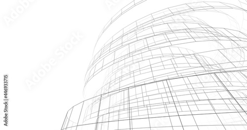 modern architecture design 3d rendering 