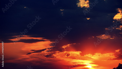 Canvas Print état du ciel un soir d'été